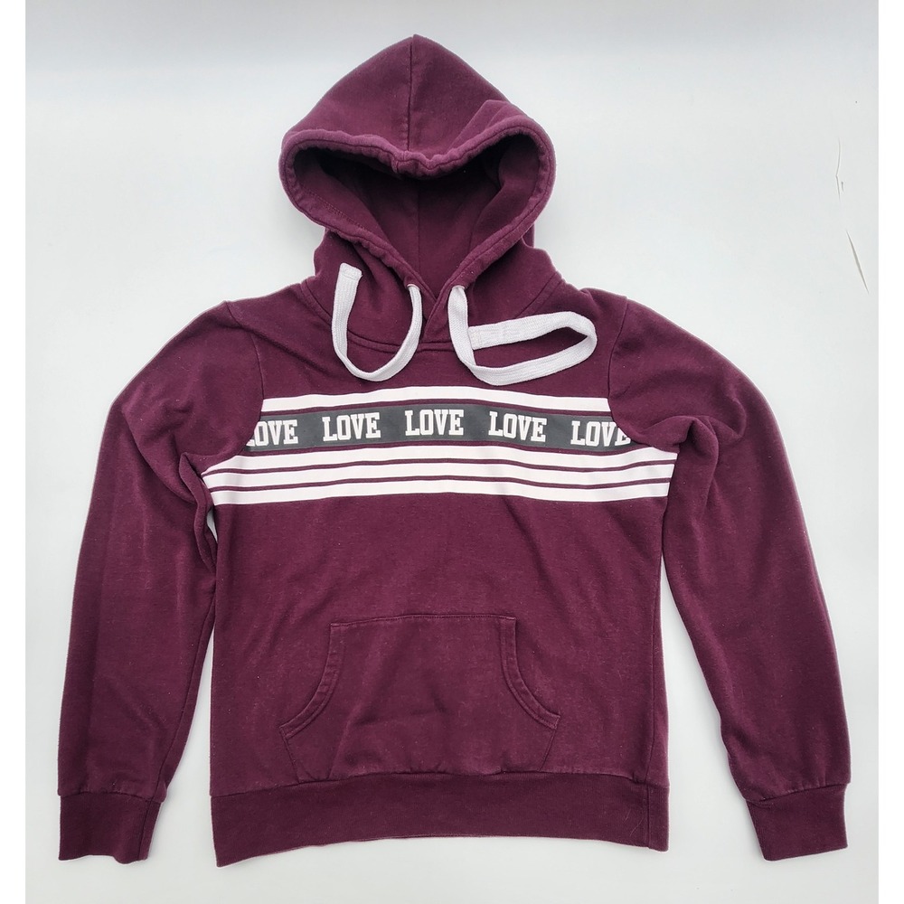 REFLEX‎ WOMENS LOVE HOODIE MAROON SIZE L